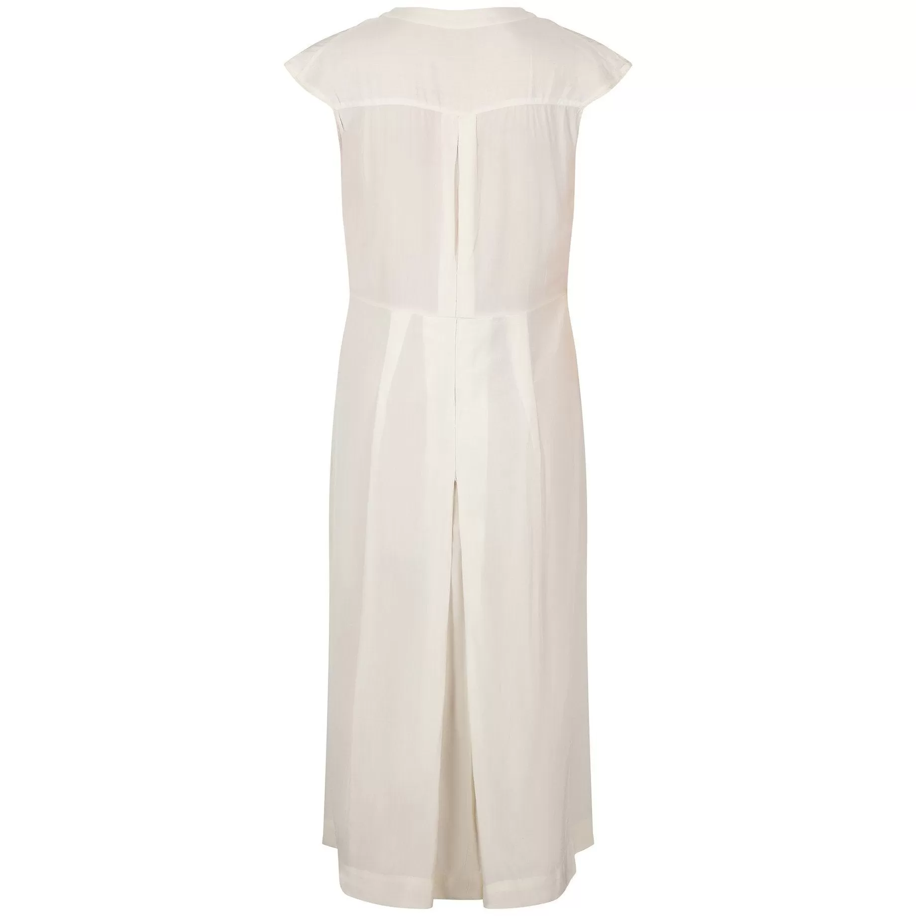 1920s Art Deco Ivory Silk Shirtwaister Dress