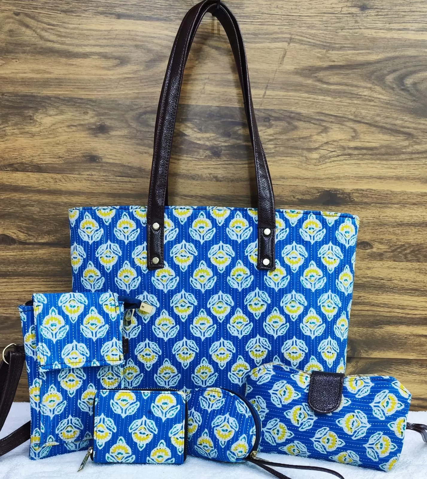 5 Combo Set Bag In Blue