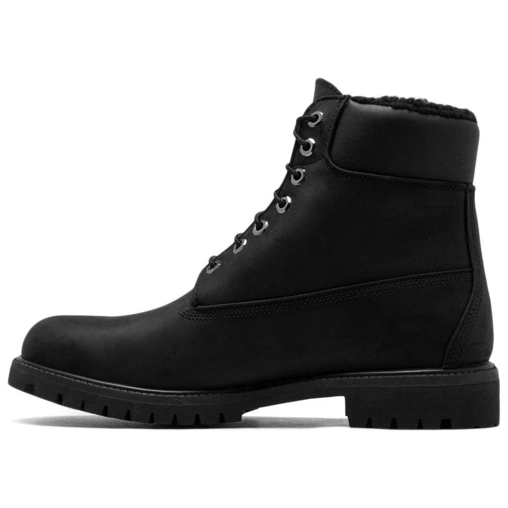 6 Premium Shearling Nubuck Women's Ankle Winter Boots