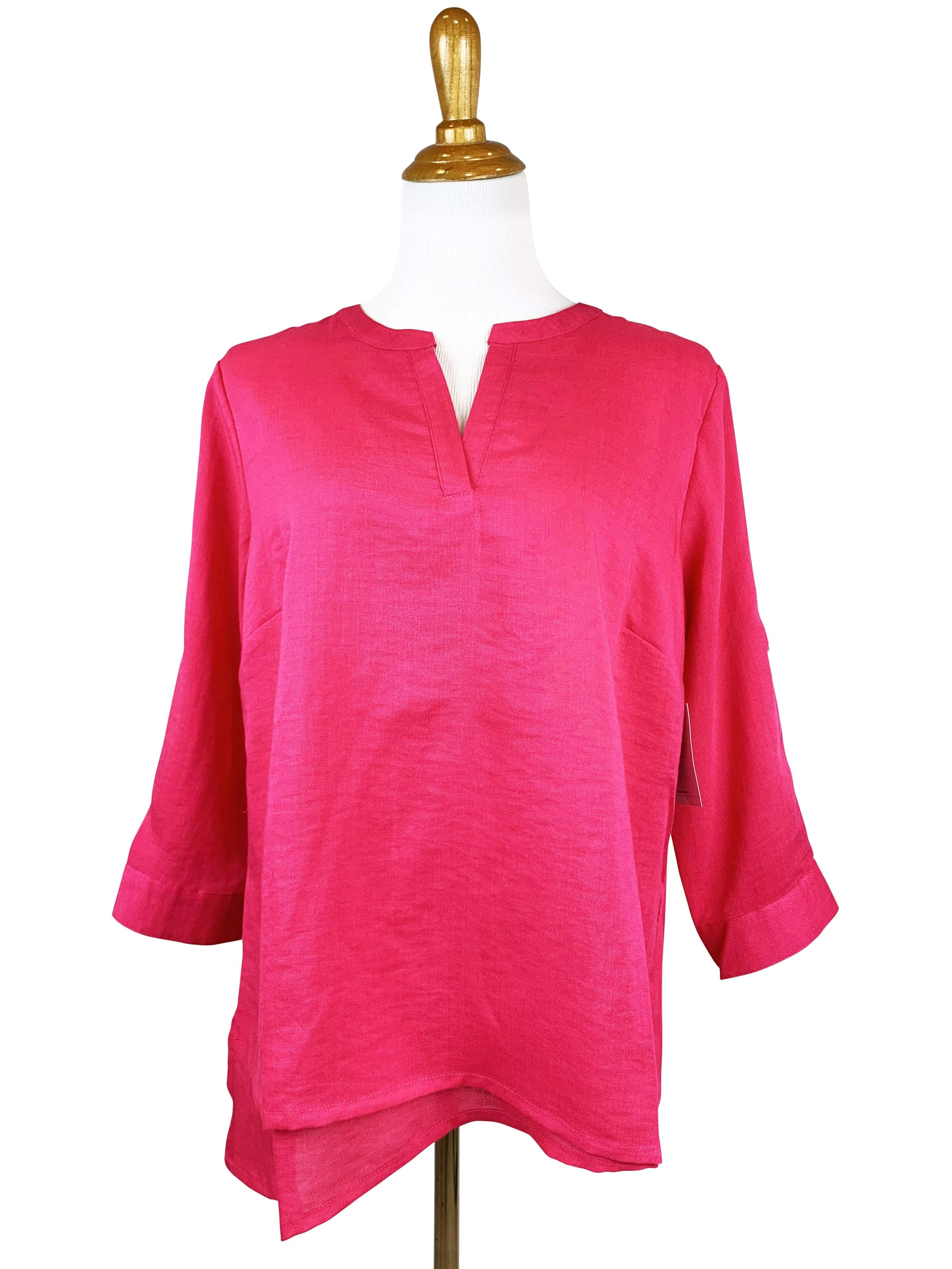 AA300 - Olivia Pullover Linen Blouse