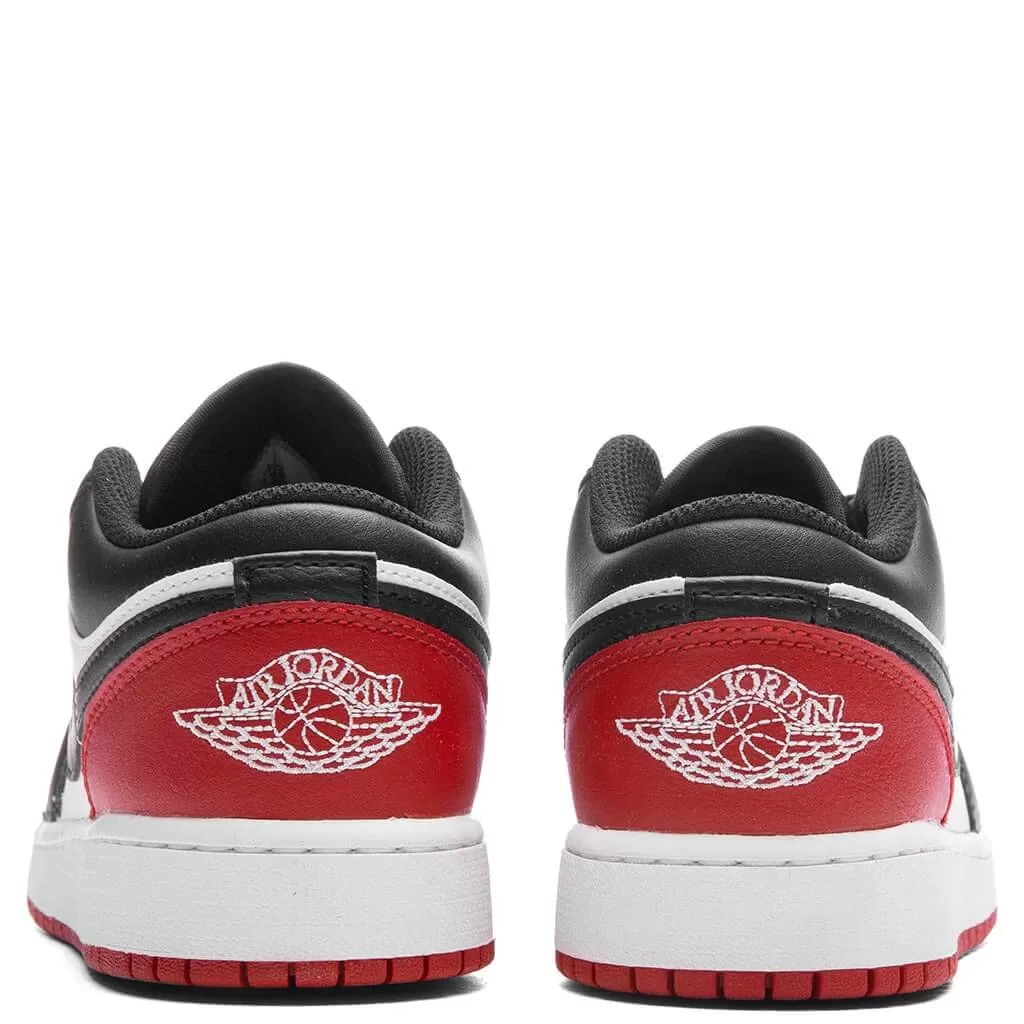 Air Jordan 1 Low (GS) - White/Black/Varsity Red