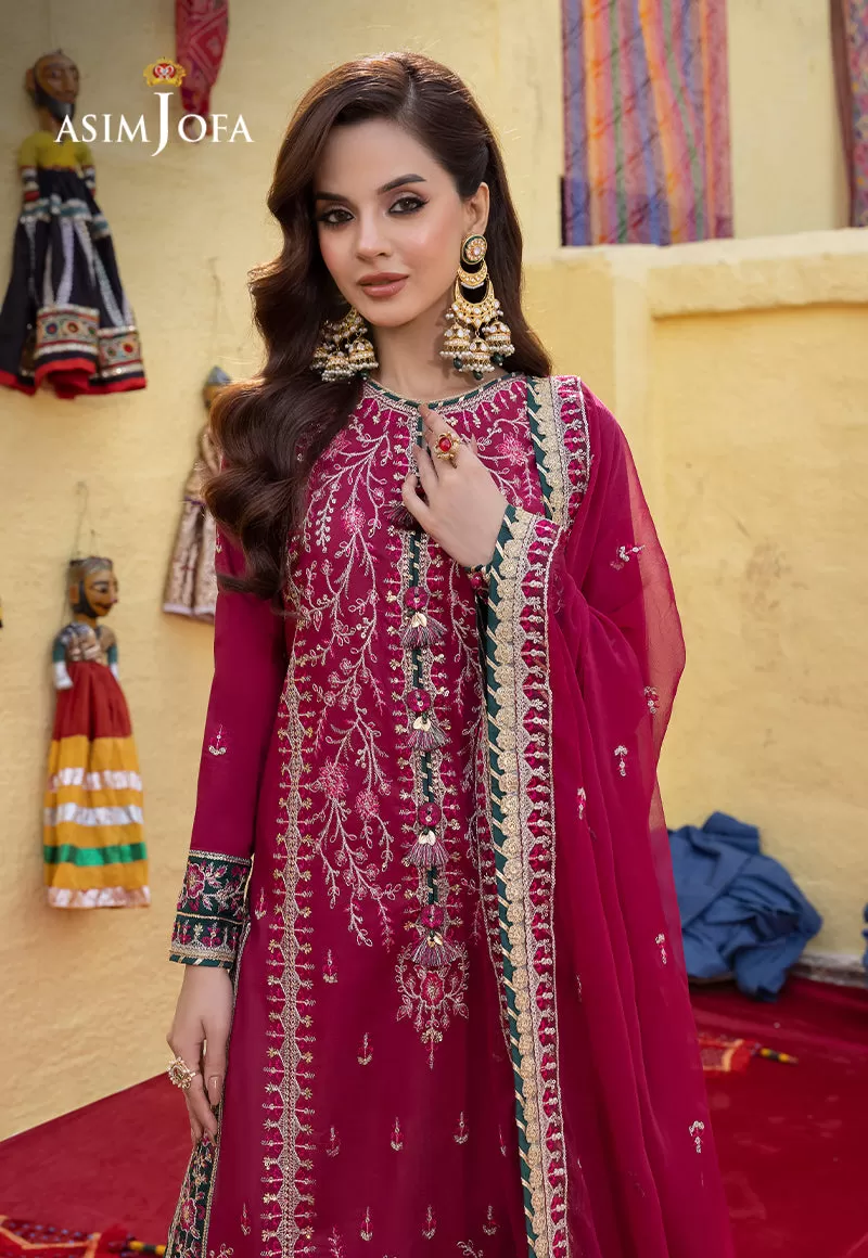 AJAB-12 EMBROIDERED LAWN SILK 3 PCS