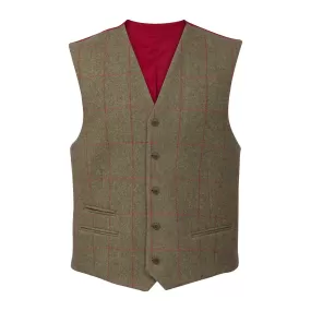 Alan Paine Combrook Men's Tweed Lined-Back Waistcoat