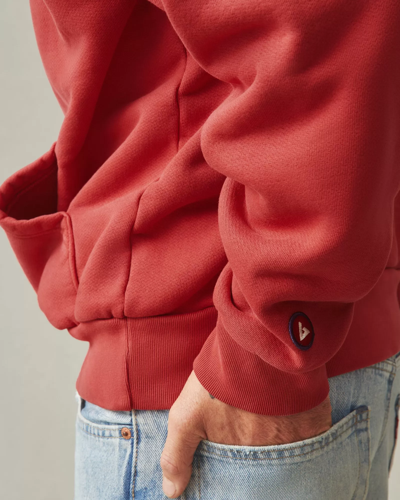 American Vintage Pullover - Washed Red