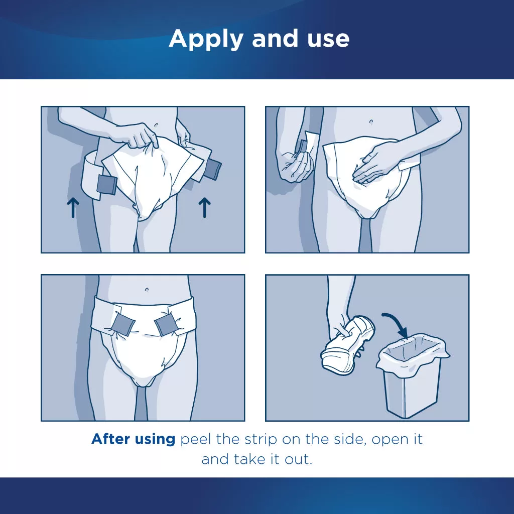 Attends Extended Wear Briefs, Severe Absorbency