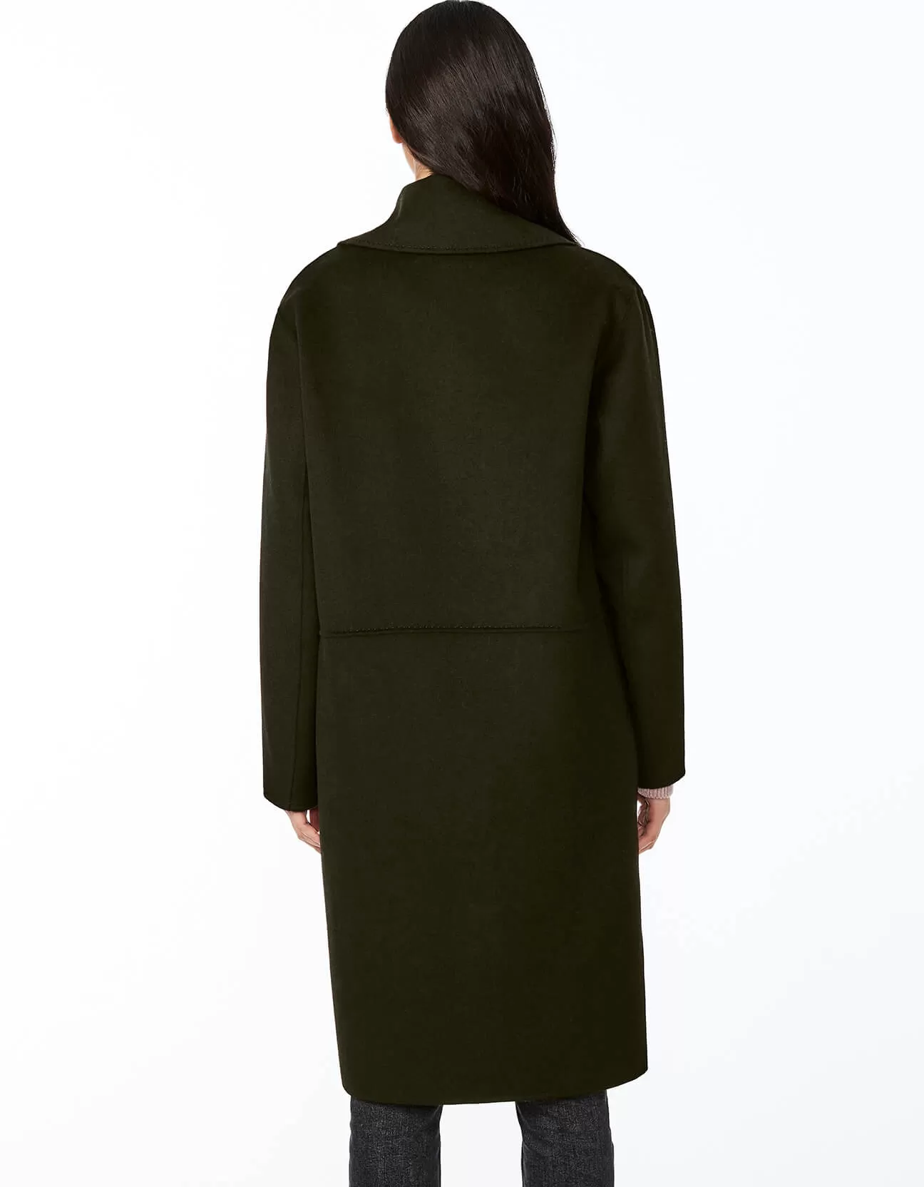 AVENUE DOUBLE BREASTED WOOL COAT