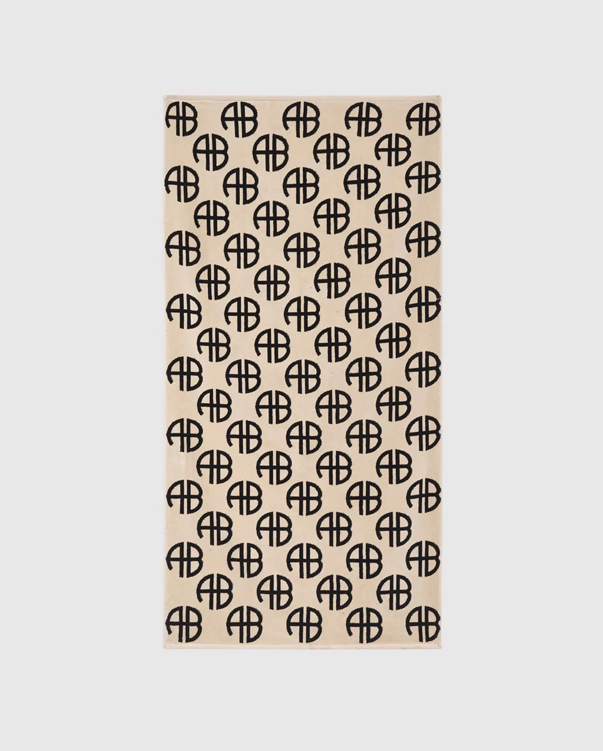 BAHIA TOWEL / BEIGE MONOGRAM PRINT