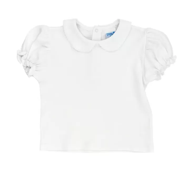 Bailey Boys White Knit, Girls SS Piped Blouse