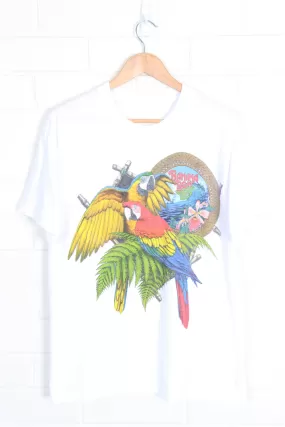 Banana Boat Sunscreen Colourful Beach Parrots Tee (M-L)