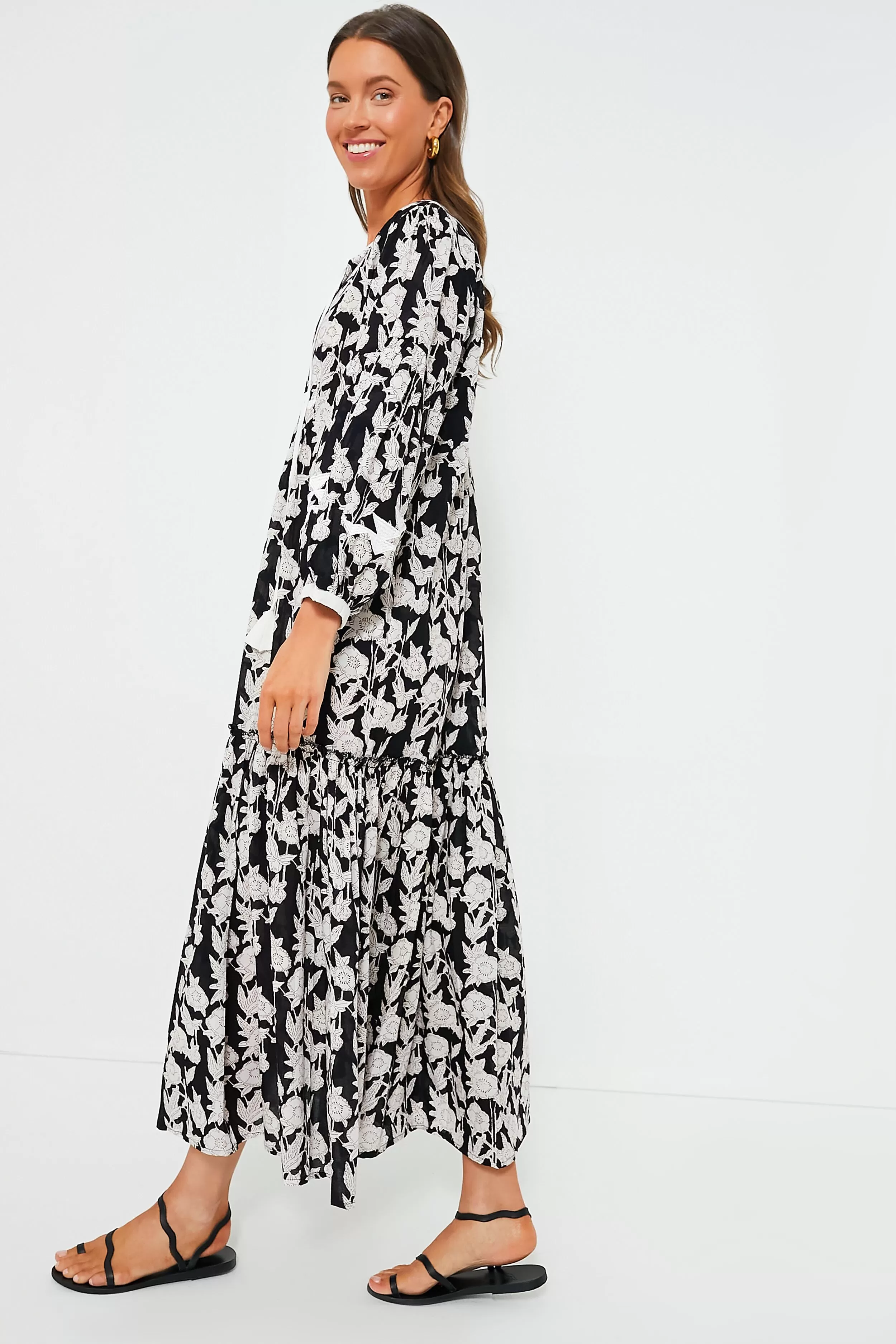 Bengal Black Maxi Dress