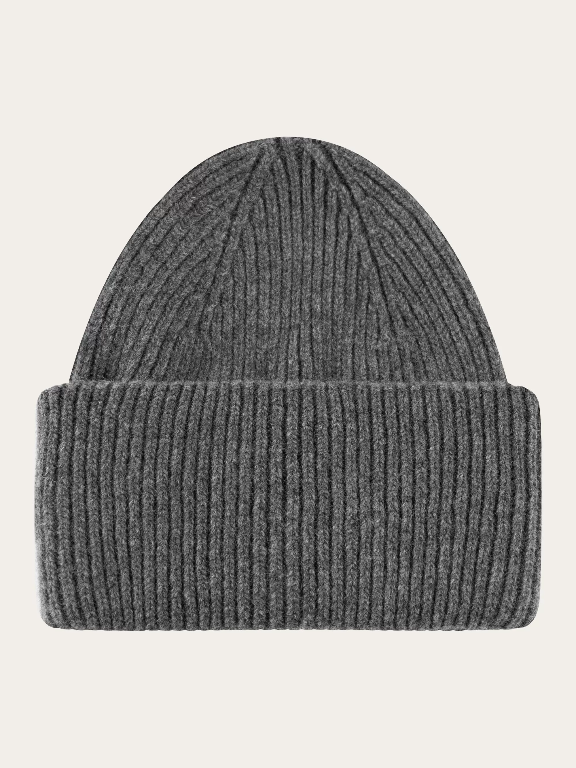 Big rib beanie - Dark Grey Melange