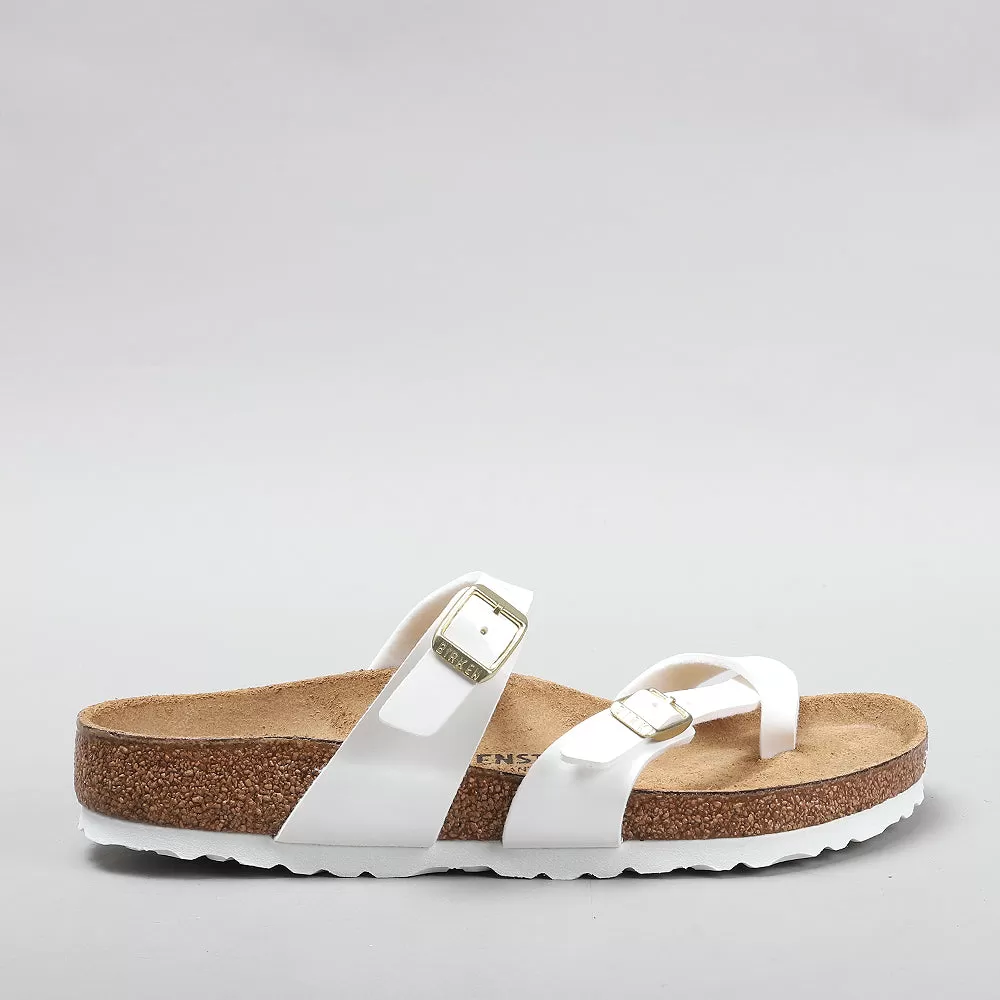 BIRKENSTOCK MAYARI 1005280 BF PATENT WHITE