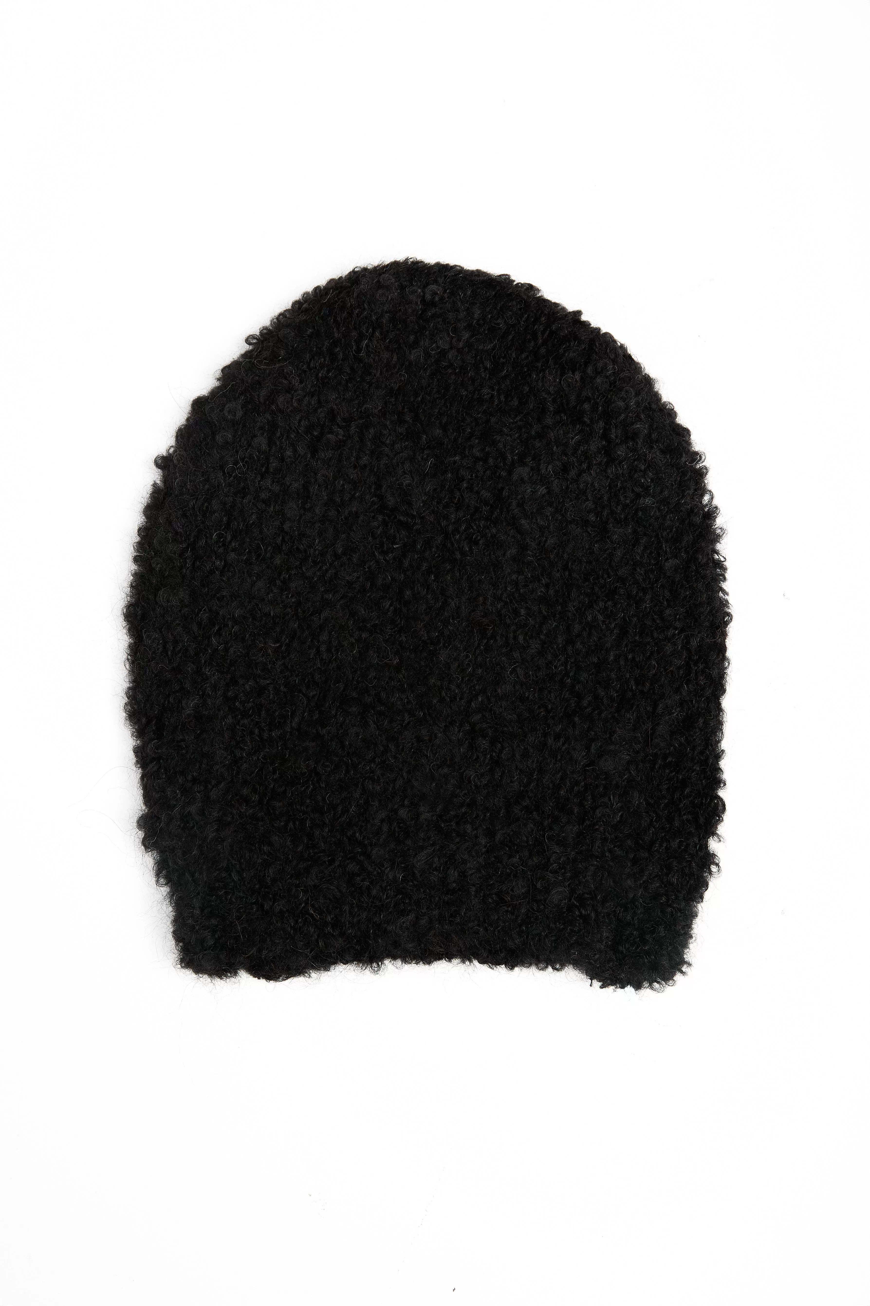 Bouclé Hat in Black