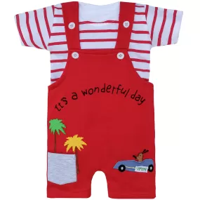 Boys Cartoon Designed Dungaree