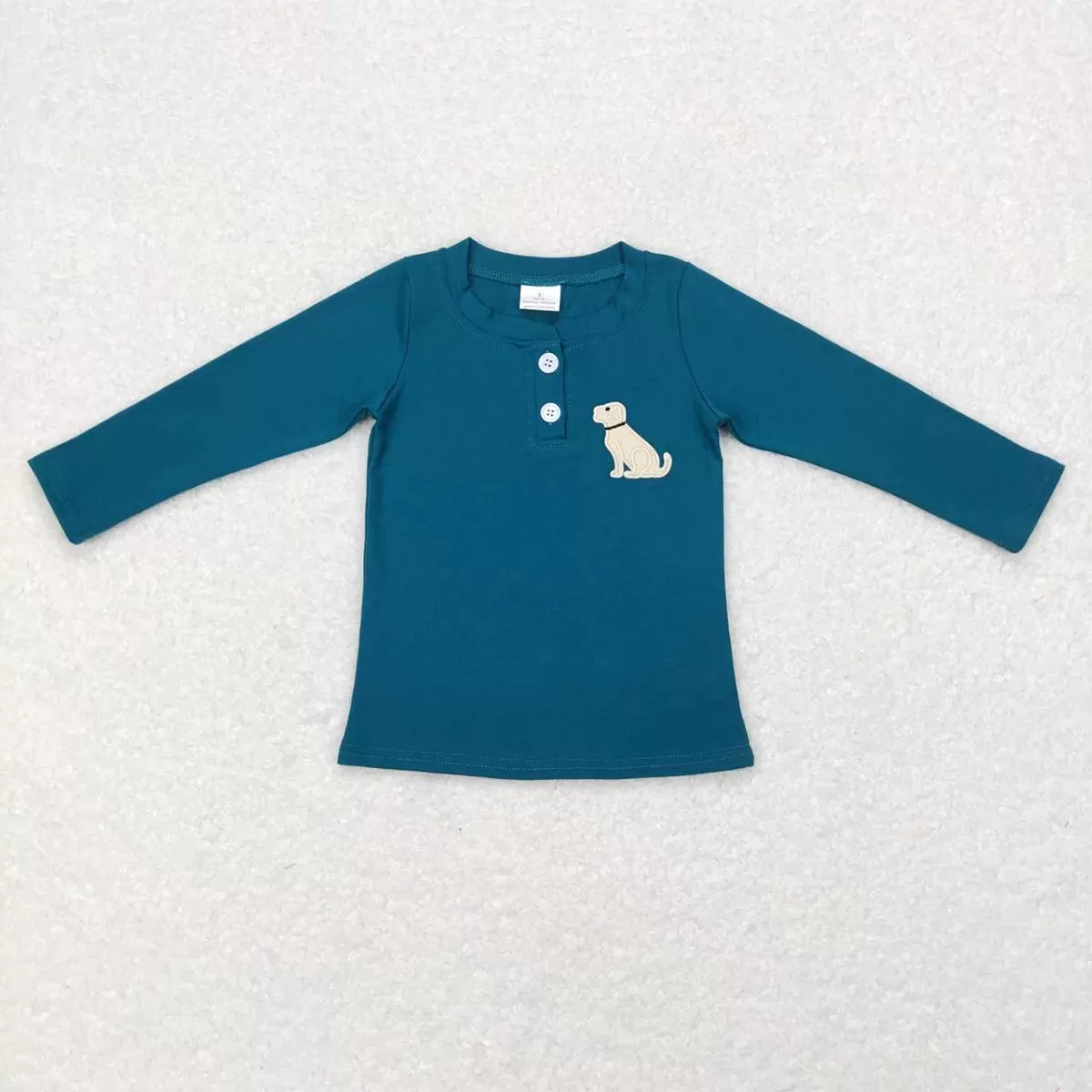 Boys Shirt - Long Sleeve - Puppy Blue to 14/16 Western