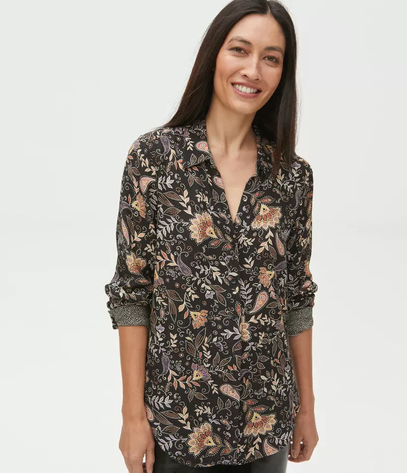 Cam Paisley Button Down Top