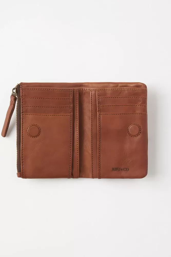 Capri Wallet Small - Cognac