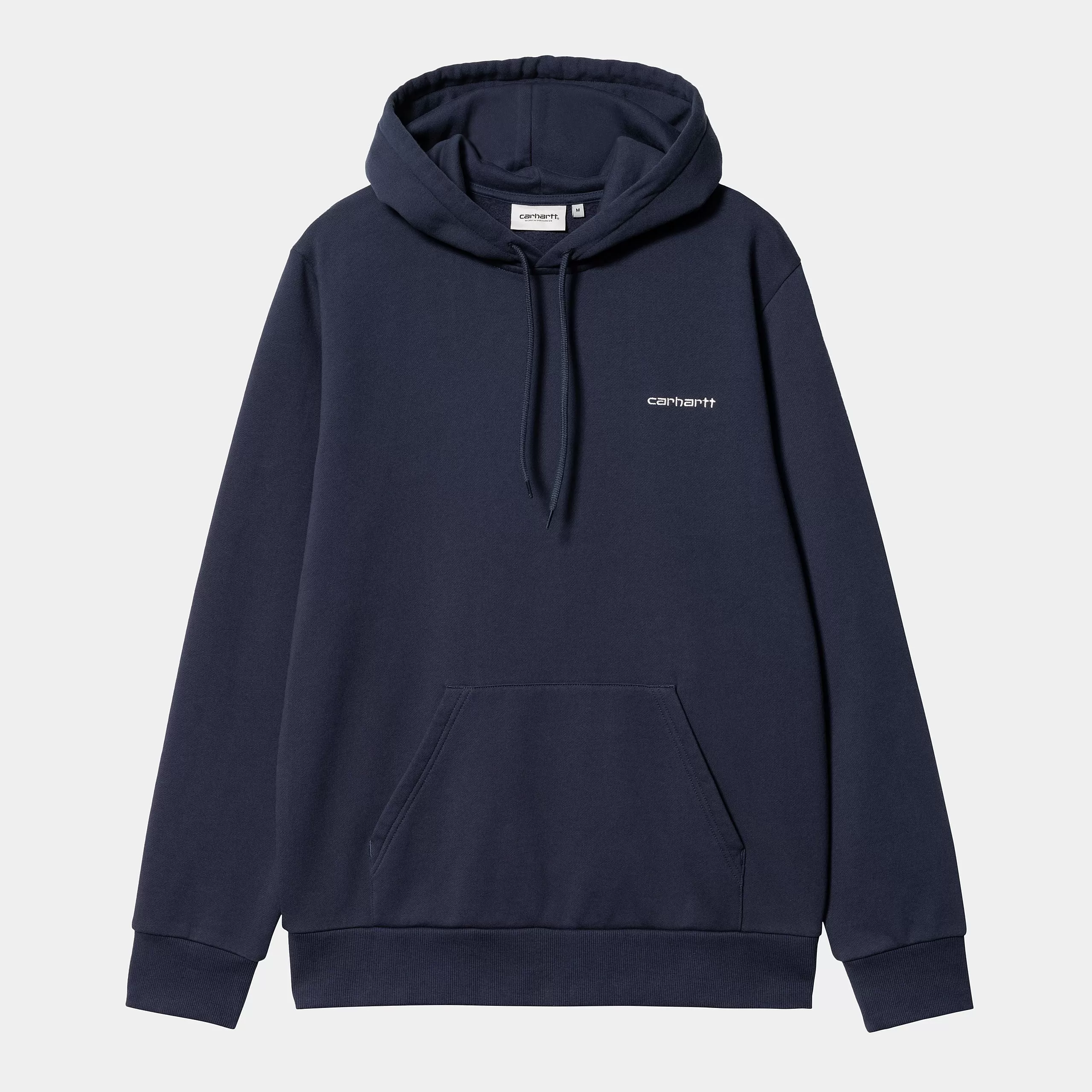 Carhartt Hooded Script Embroidery Sweat Blue / White