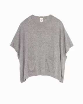 Cashmere Poncho | Grey