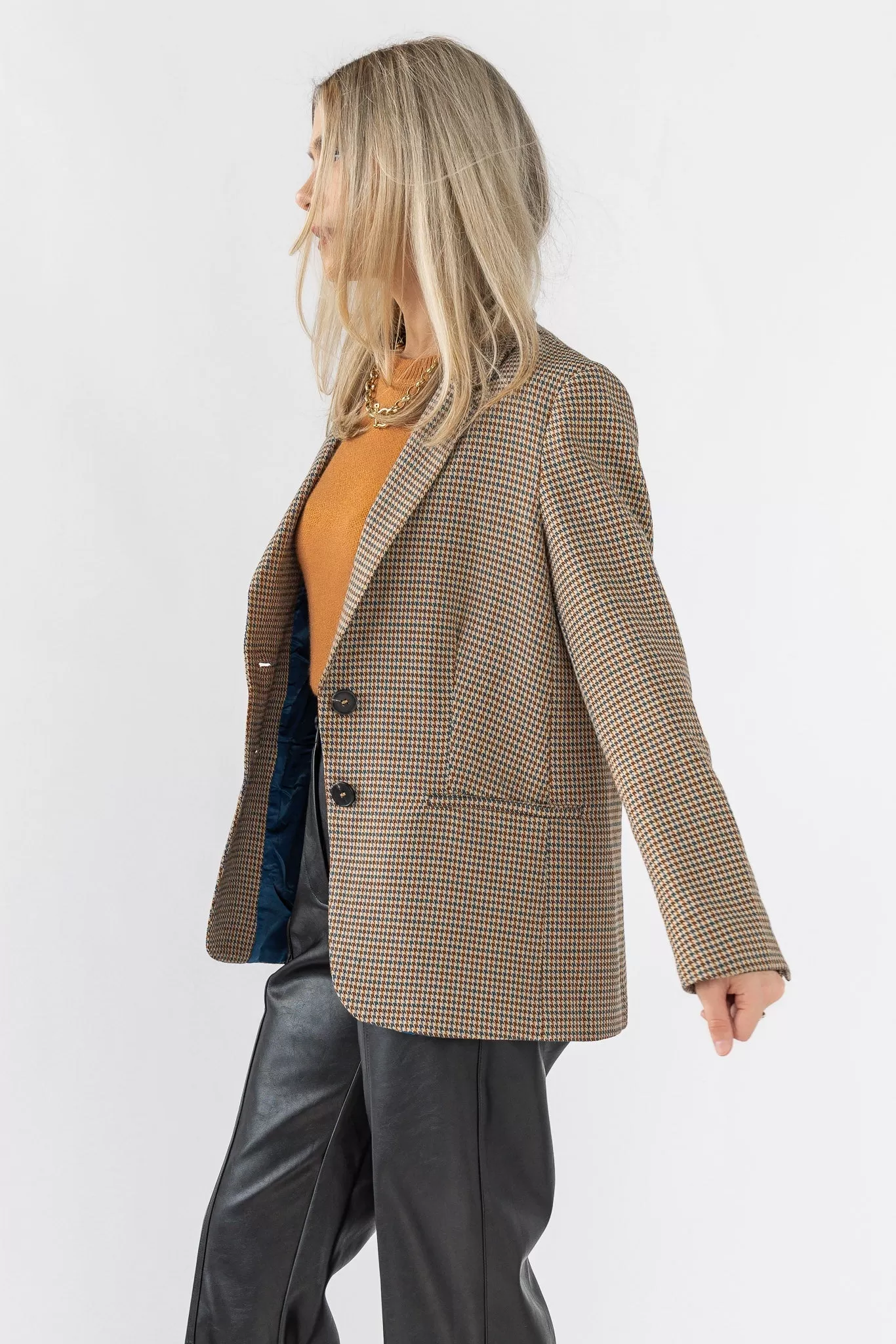 Check Me Out Houndstooth Blazer - Final Sale