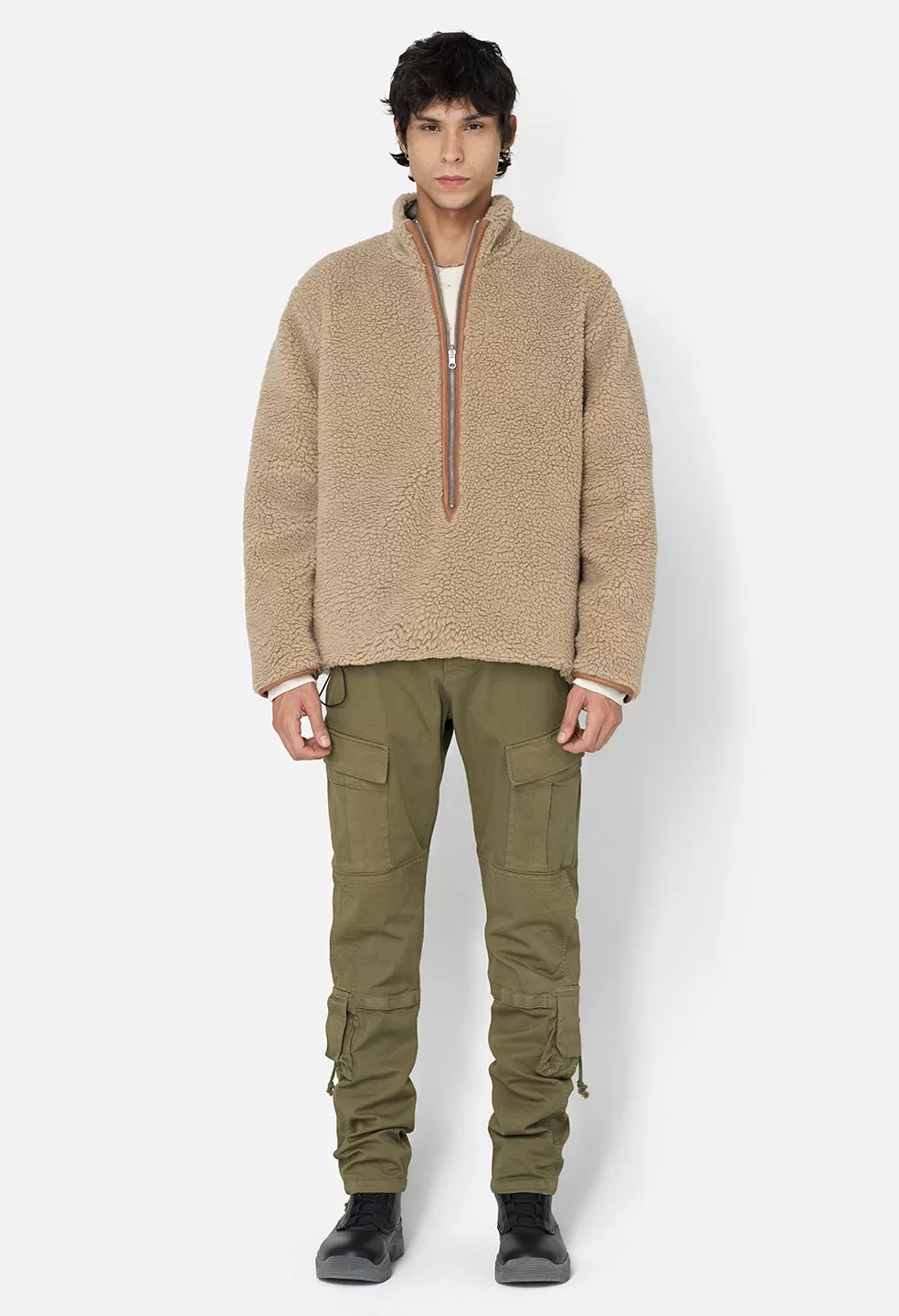 Corpus Reversible Half-Zip / Tan X Khaki