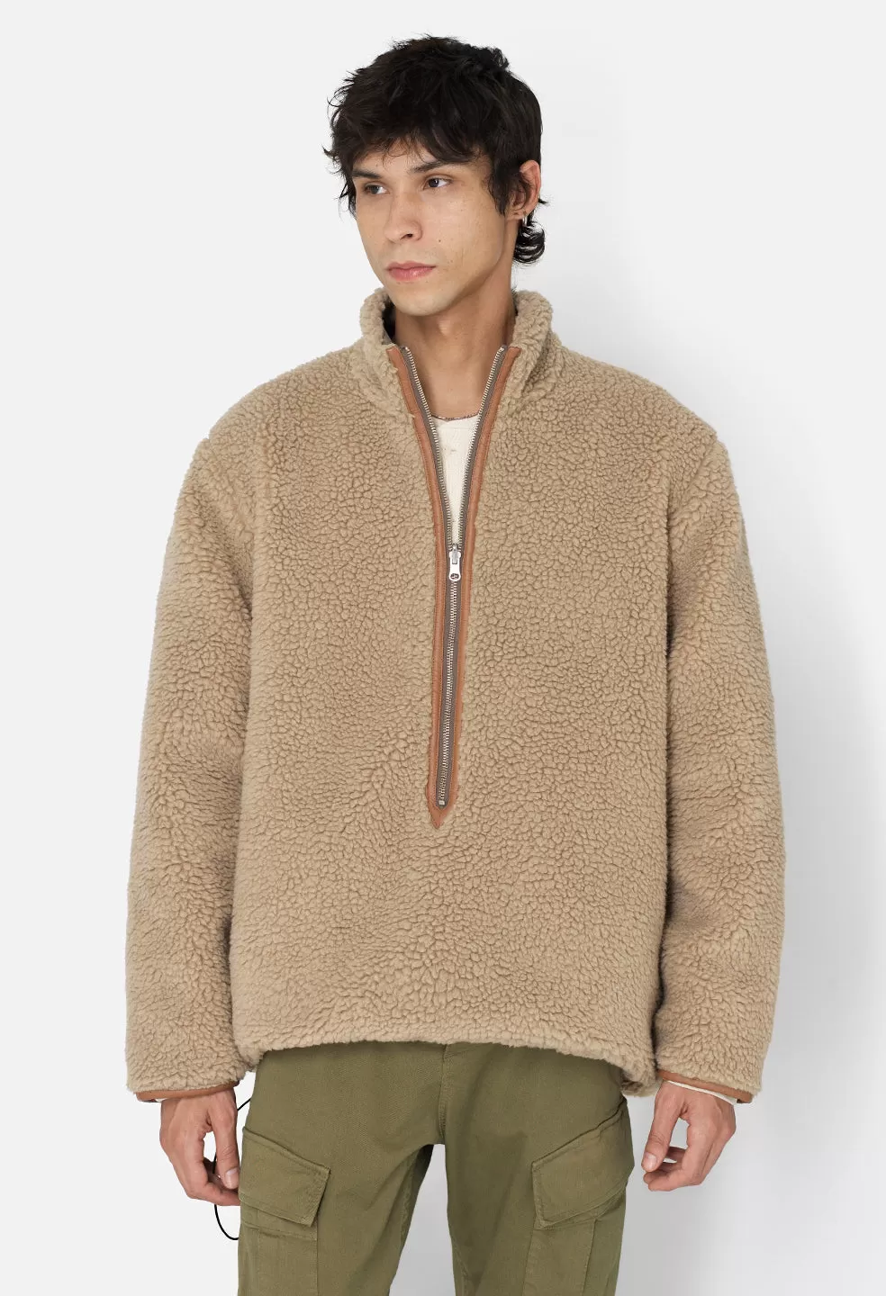 Corpus Reversible Half-Zip / Tan X Khaki