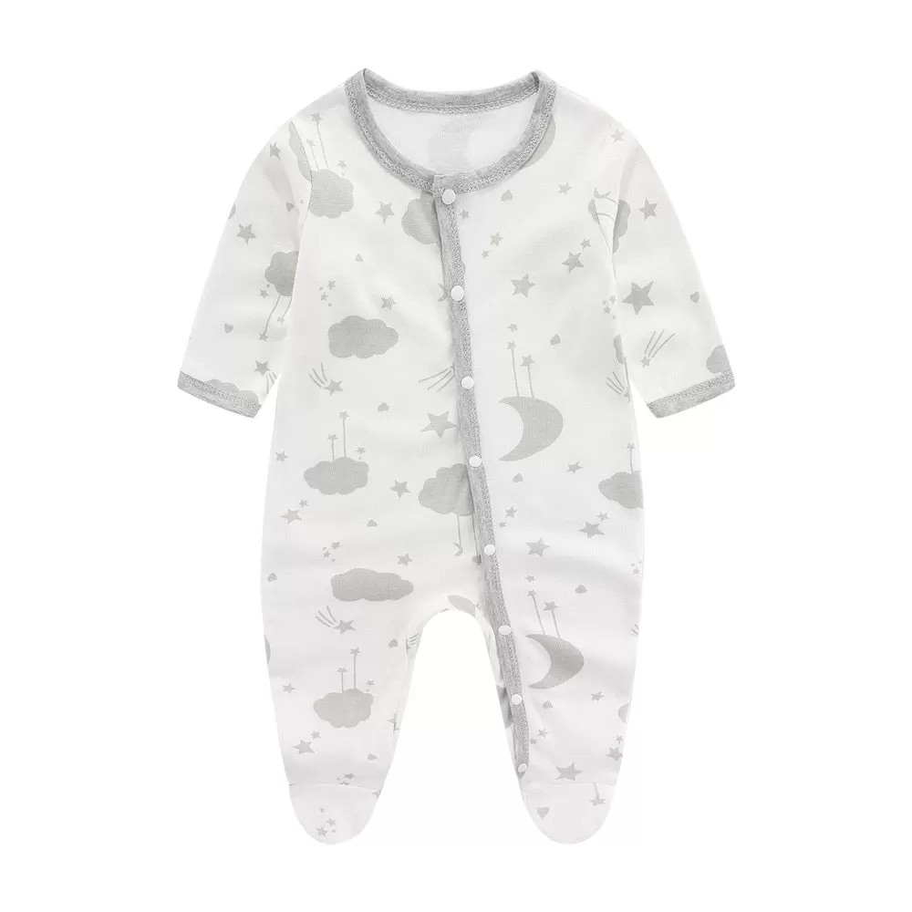 Cozy Muslin Baby Rompers