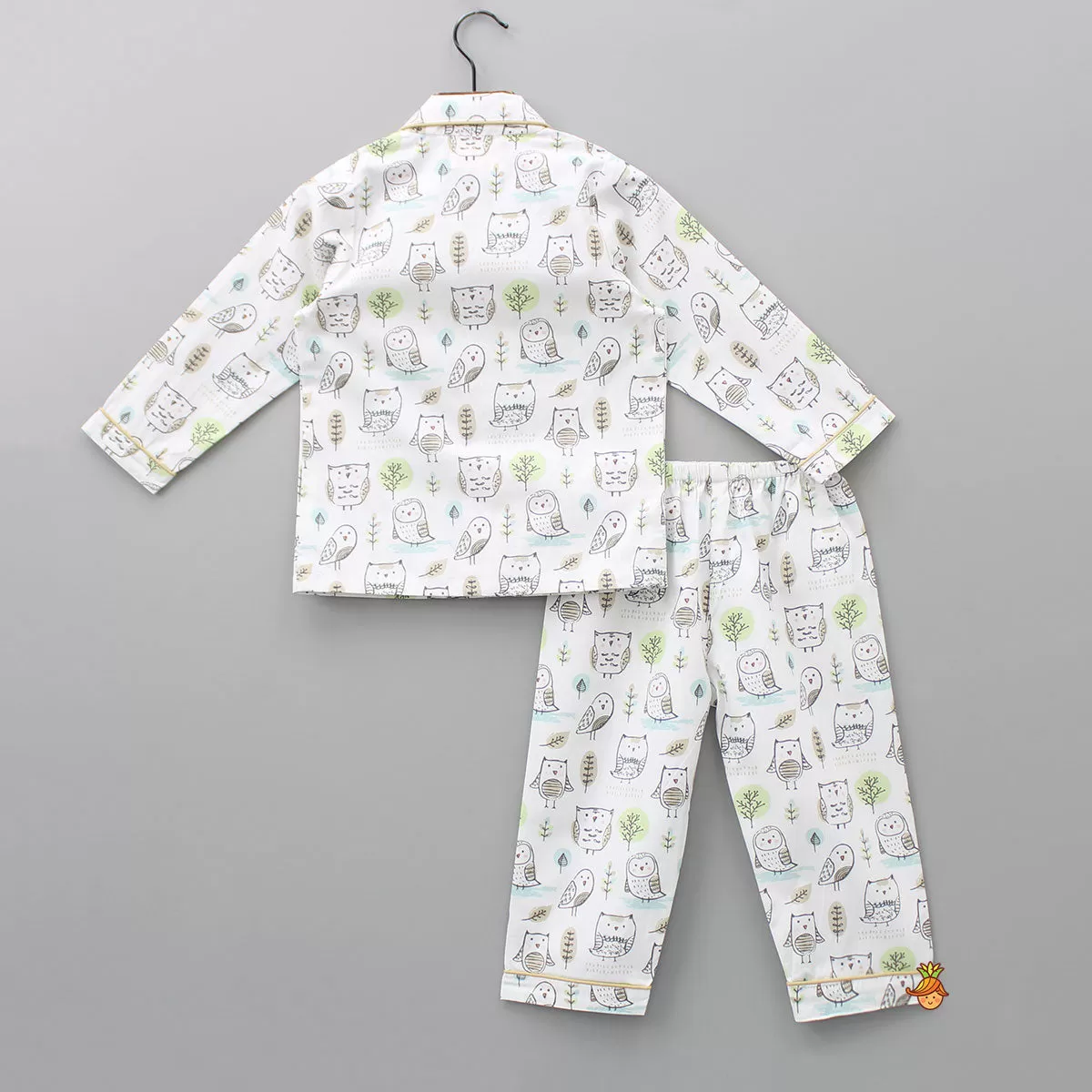 Cute Owl Printed Sleepwear