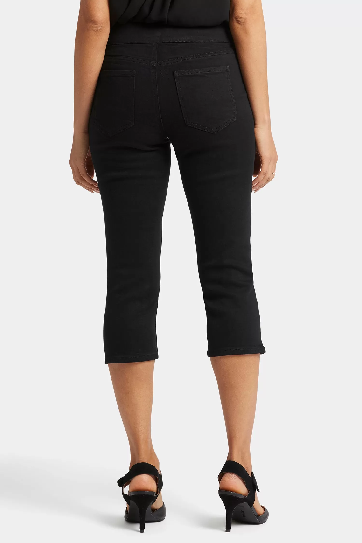 Dakota Crop Pull-On Jeans  - Overdye Black