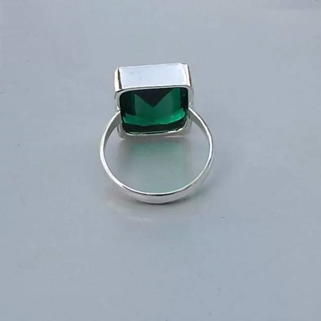 Diopside Quartz Gemstone Solid 925 Sterling silver Ring, Unique Birthstone Quartz Ring