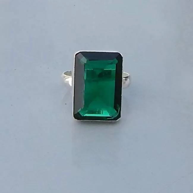 Diopside Quartz Gemstone Solid 925 Sterling silver Ring, Unique Birthstone Quartz Ring