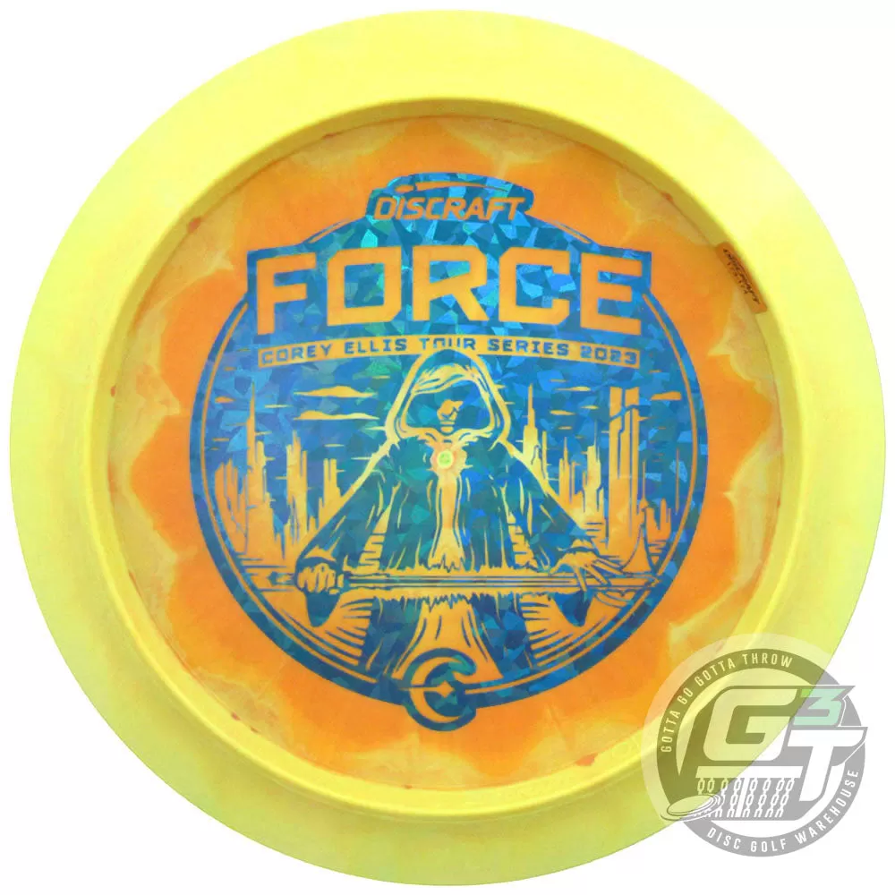 Discraft Limited Edition 2023 Tour Series Corey Ellis Understamp Swirl ESP Force Distance Driver Golf Disc