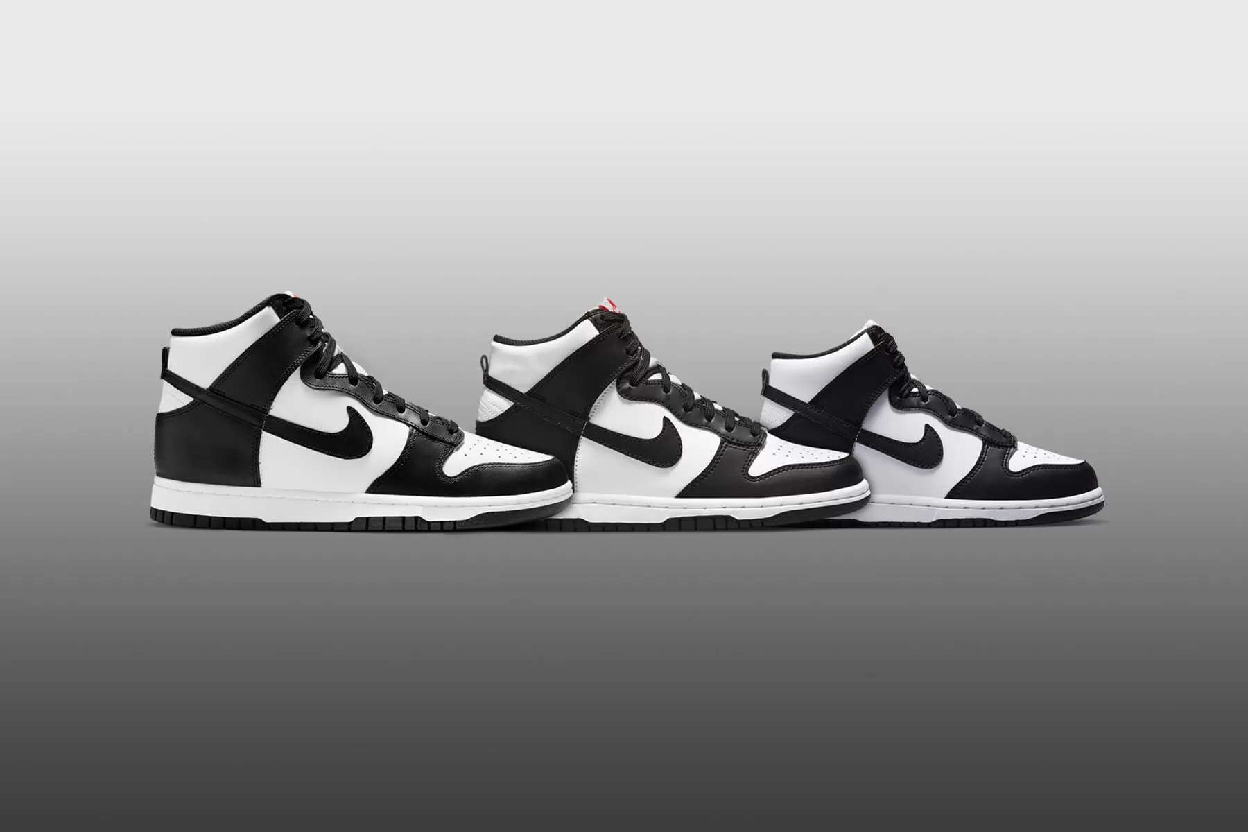 Dunk High (GS) - Black/White