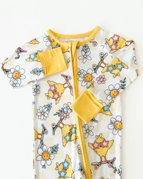 Easter Bamboo Zip Romper | Skater Chick