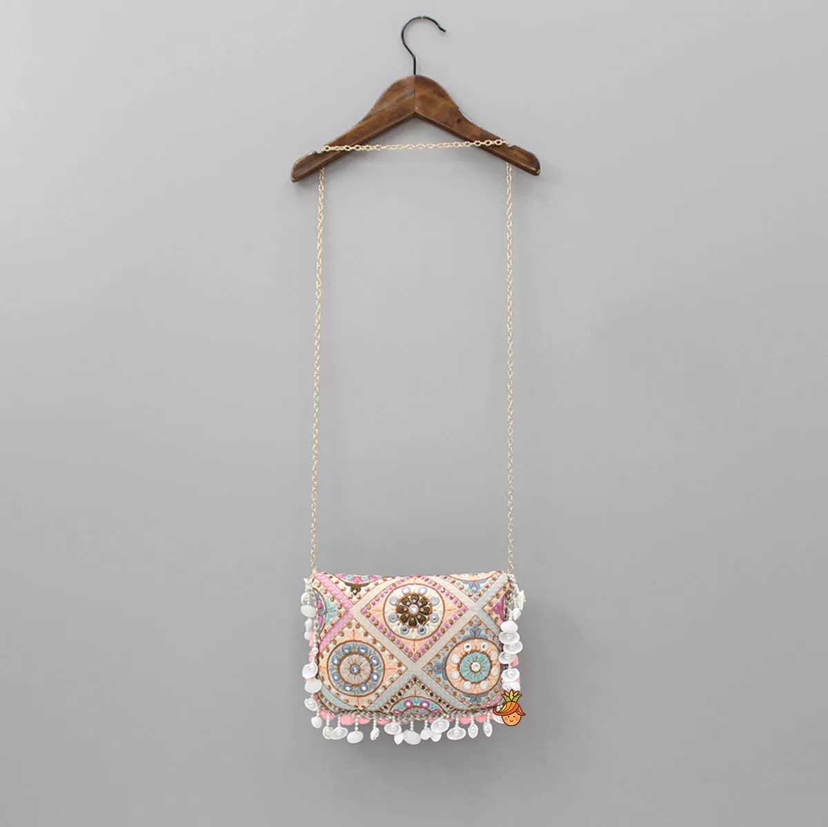 Faux Mirror Work Sling Bag