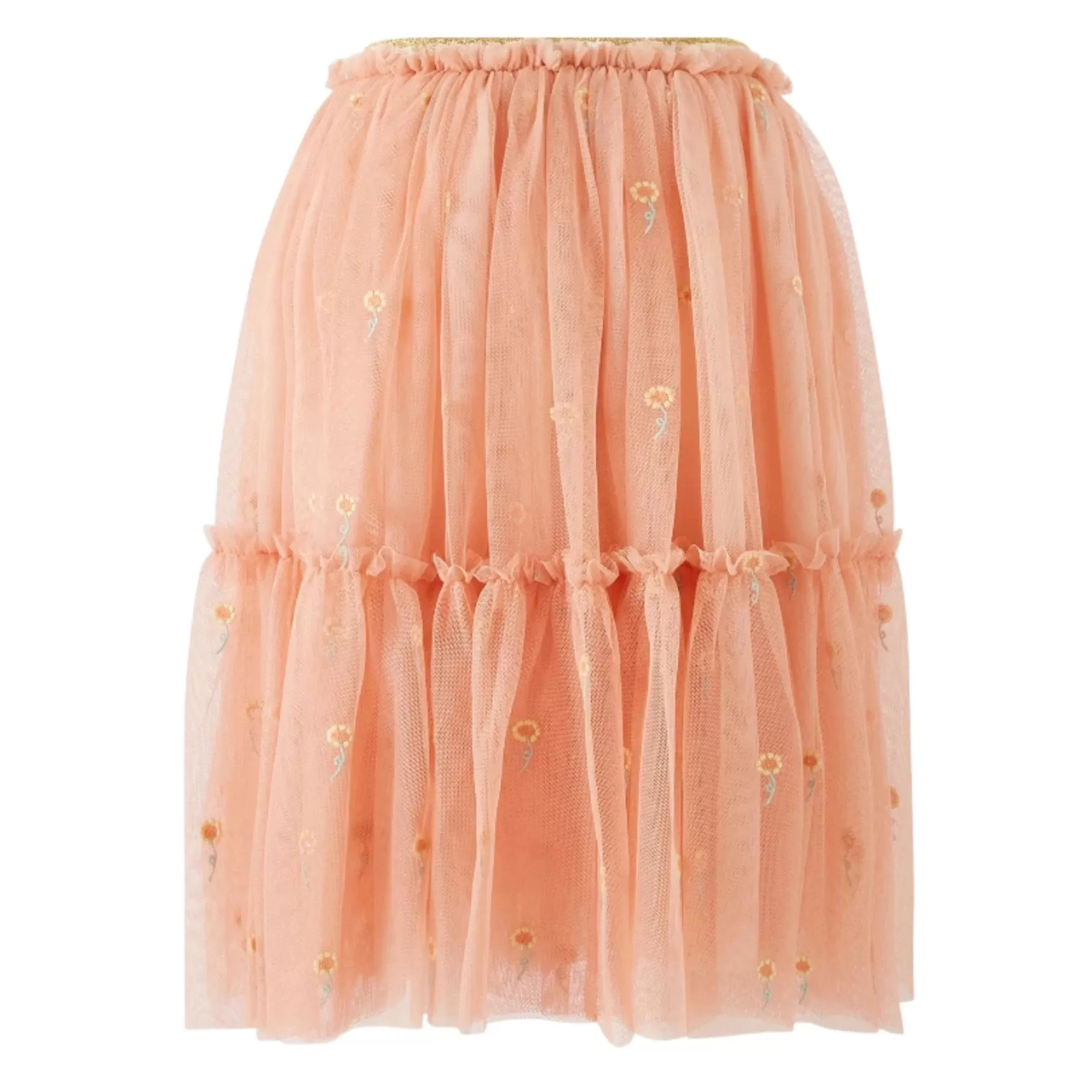 Floral Embroidered Skirt in Tulle