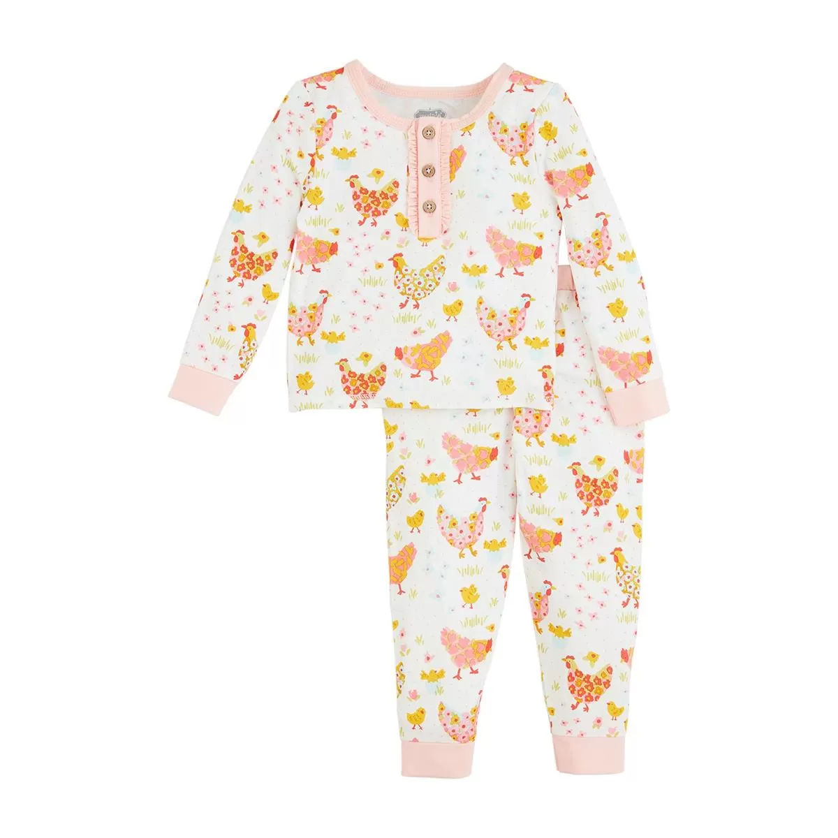 Flower Chicken PJ Set