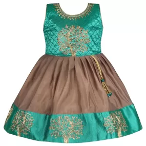 Girls Embroidered Ethnic Dress