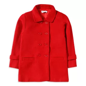 Girls Red Wool Blazer