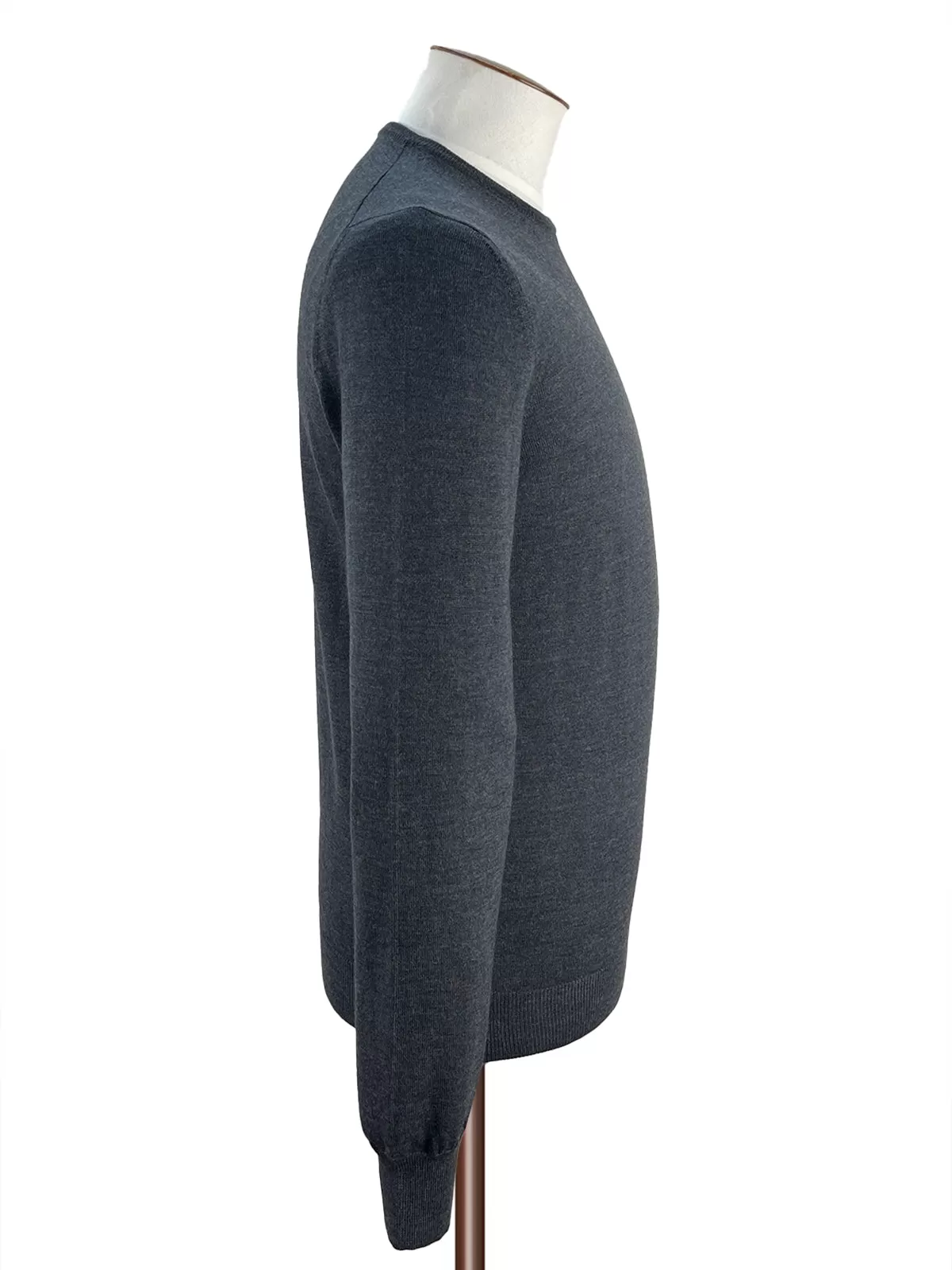 Graphite Merino Wool Crewneck Sweater