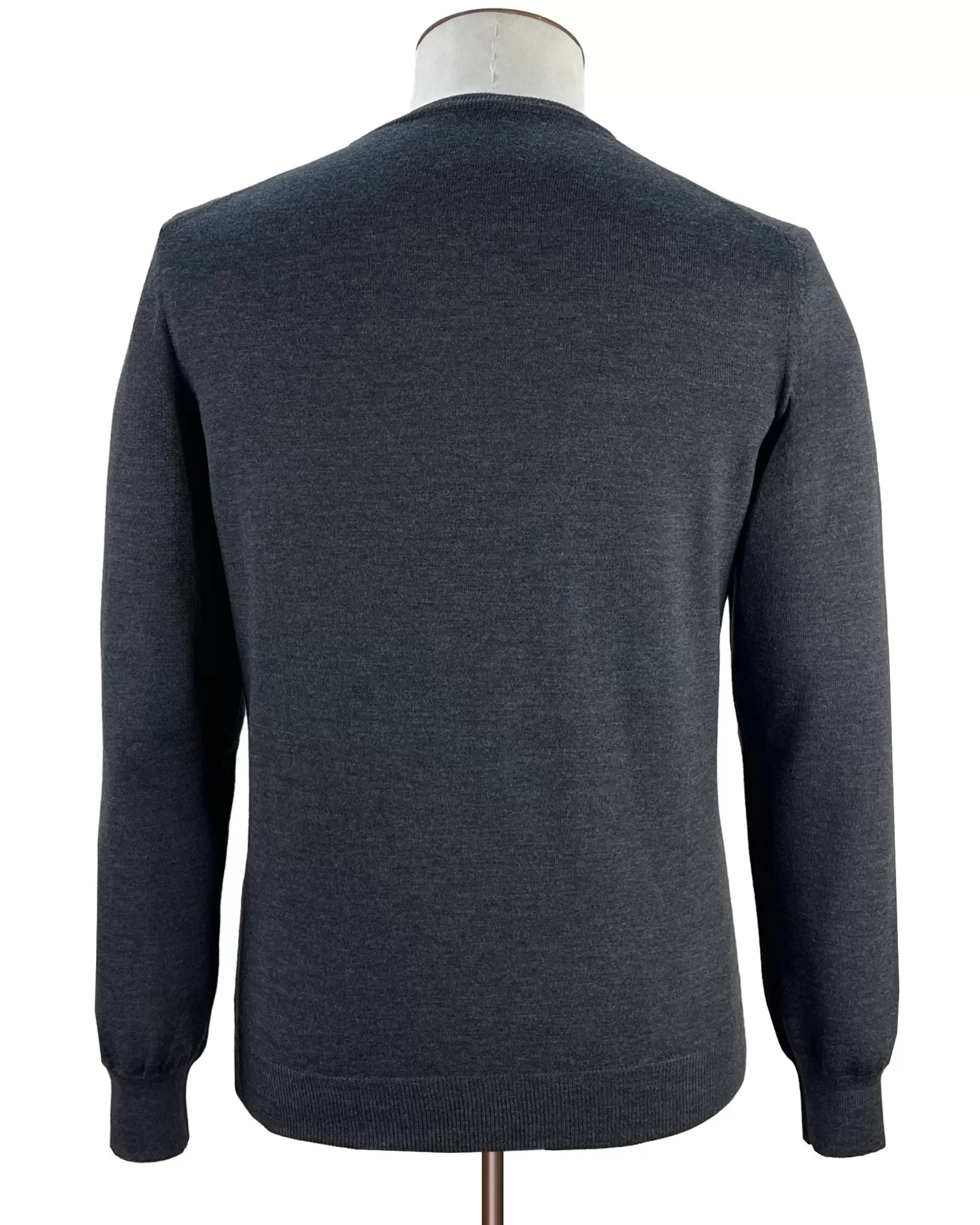 Graphite Merino Wool Crewneck Sweater