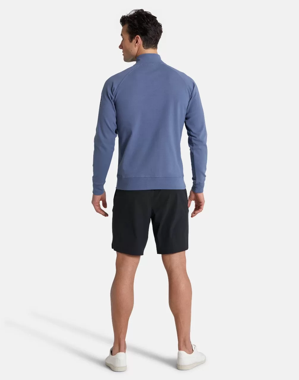 Gym Coffee Essential Half Zip (Mens) - Thunder Blue