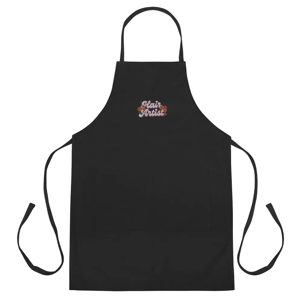 Hair Artist Retro Embroidered Apron