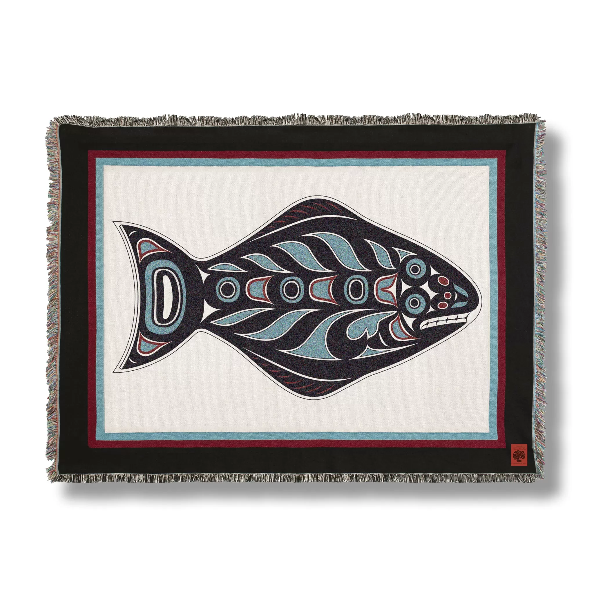 Halibut Tapestry Throw Blanket