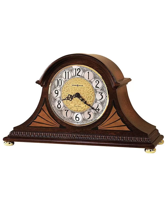 Howard Miller Grant Chiming Mantel Clock - Decorative Molding - Ornate Dial