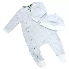 Hugo Boss Baby Sleeper & Hat Set _Pale Blue J98405-771