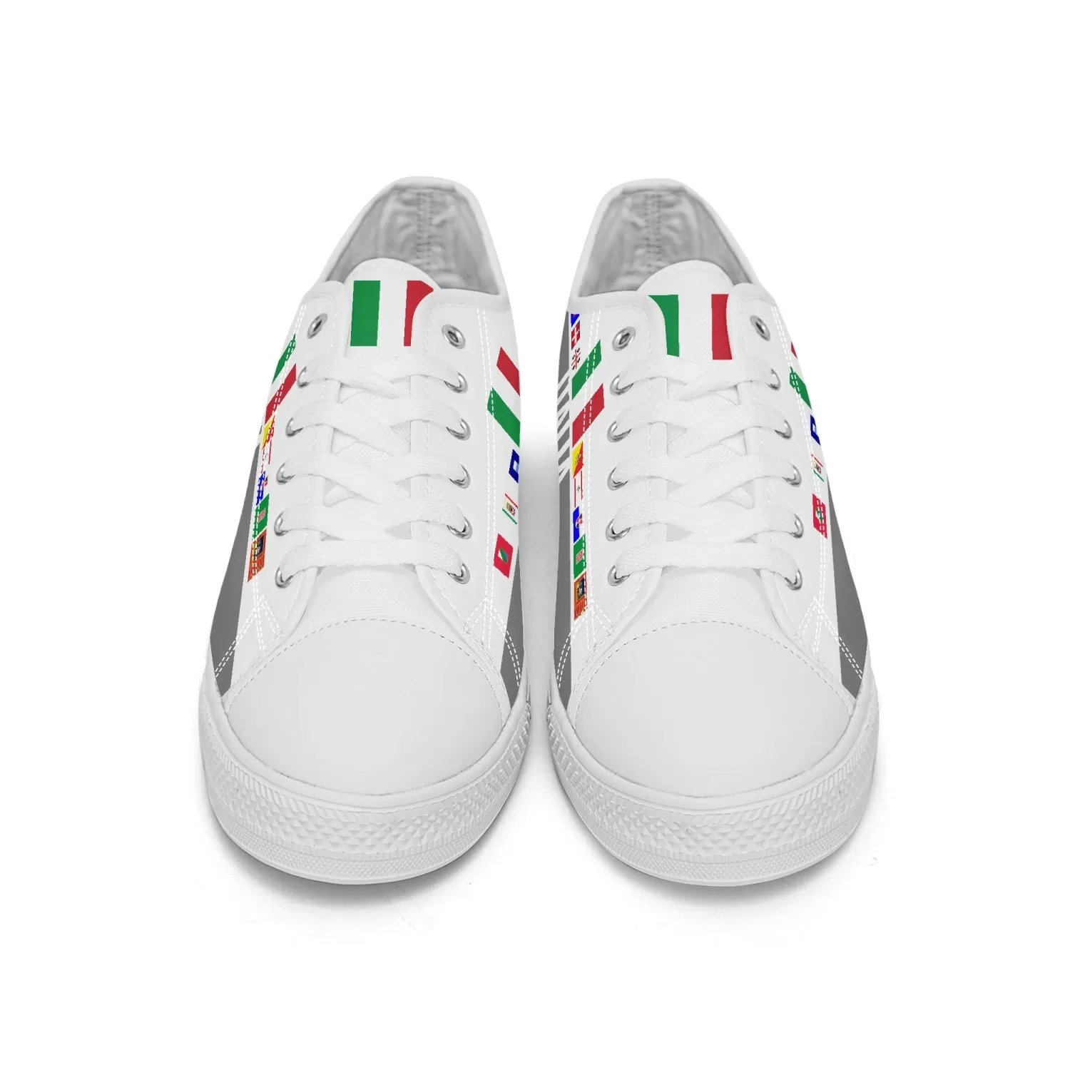 Italy regions white Shoes Low-top V2