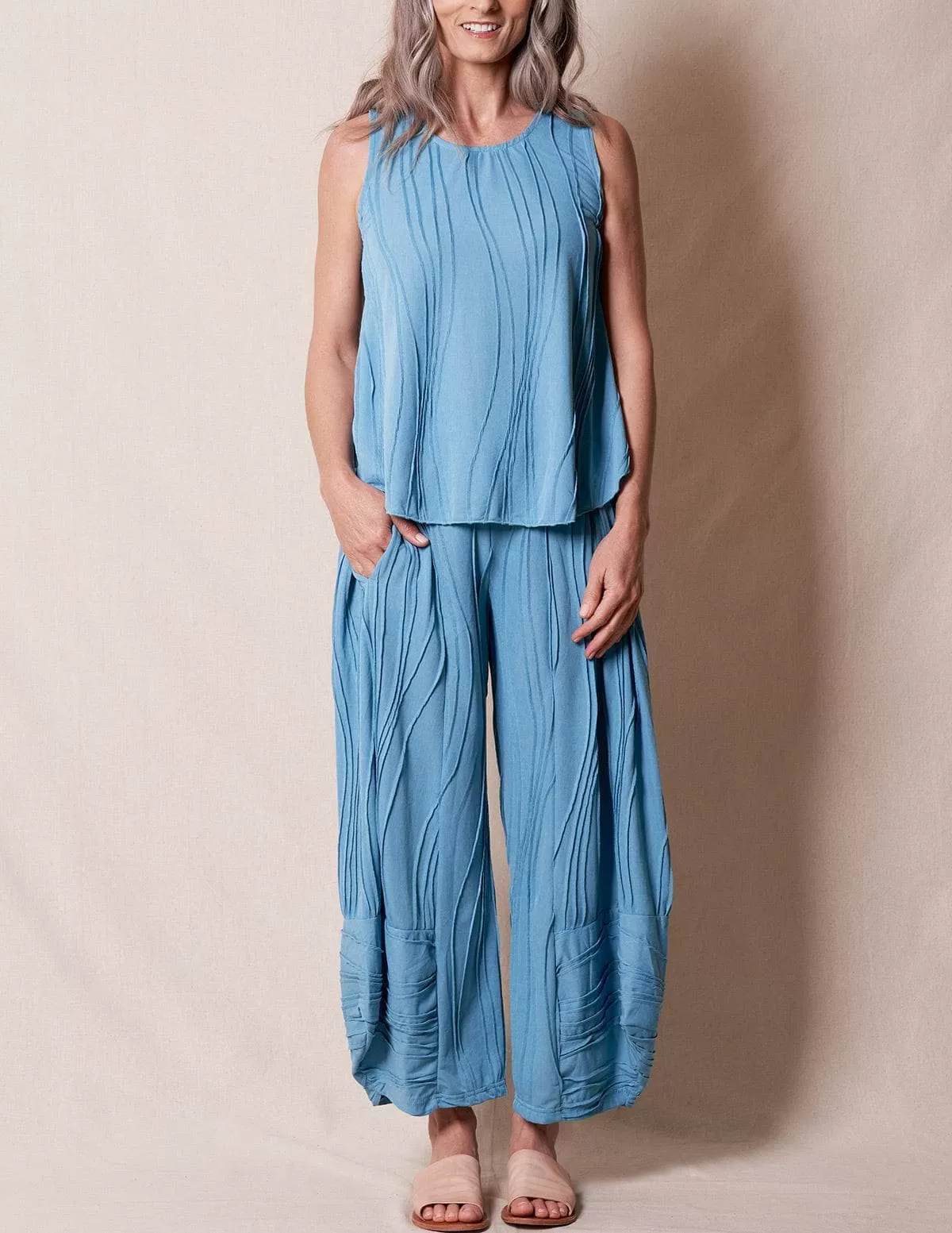 Jaya Lounge Pants - Aquamarine