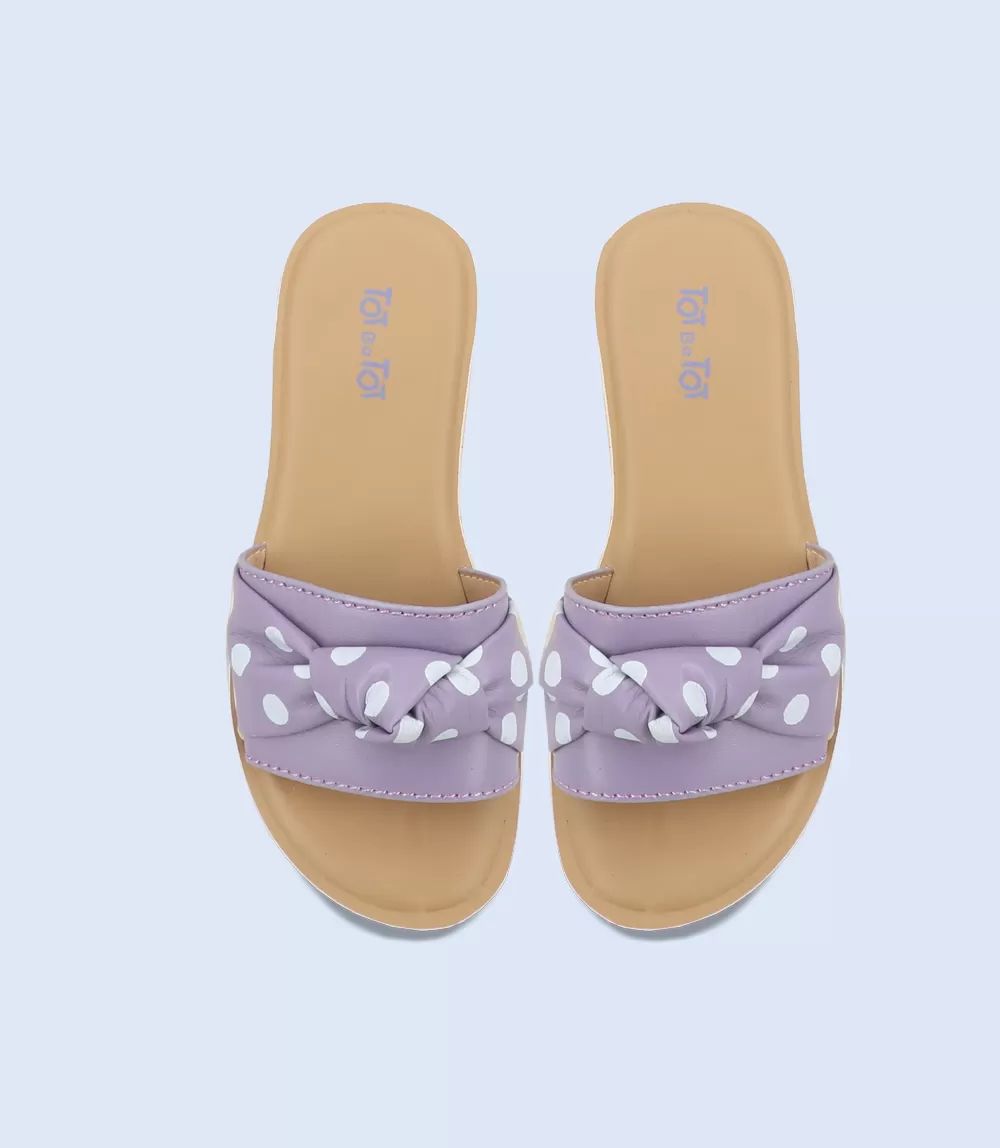 KG0132-PURPLE-Girl Slippers