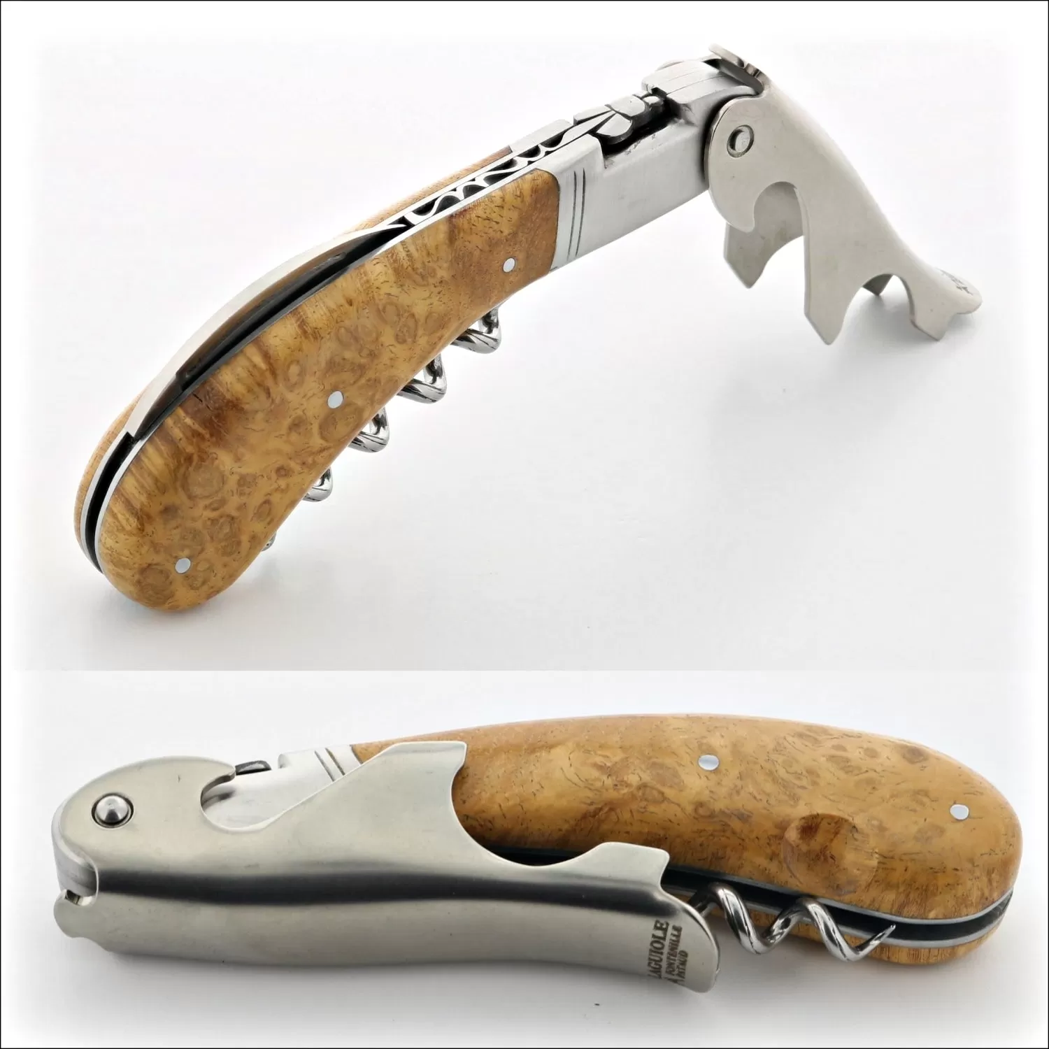 Laguiole Magnum Amboyna Burl Corkscrew - A